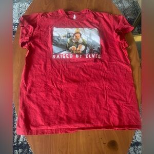ELF Red Cotton T-Shirt